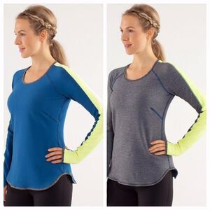 Lululemon Run Under Reversible Long Sleeve Top Fits S/M